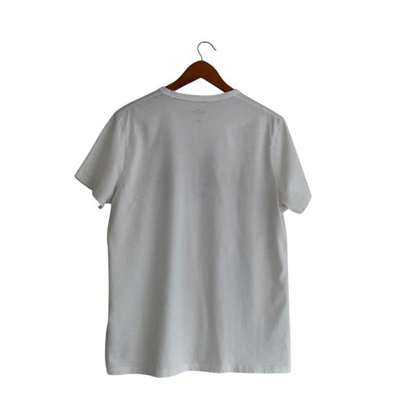 Hollister Mens T-Shirt Short Sleeve Sz L White California Red Logo Y2K Classic - Picture 2 of 7